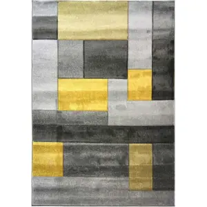 Šedo-žlutý koberec Flair Rugs Cosmos, 120 x 170 cm