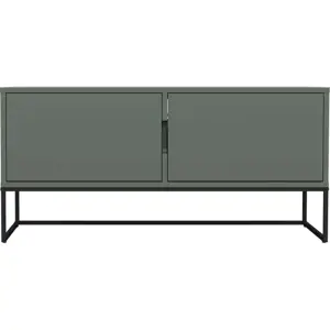 Šedozelený TV stolek 118x57 cm Lipp - Tenzo