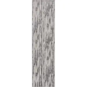 Šedý běhoun 80x300 cm Gleam – Flair Rugs