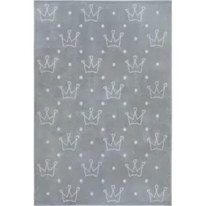 Šedý dětský koberec 160x235 cm Crowns – Hanse Home