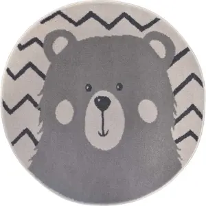 Produkt Šedý dětský koberec ø 100 cm Bear – Hanse Home