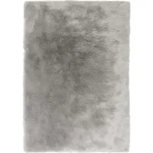 Šedý koberec Flair Rugs Sheepskin, 120 x 170 cm