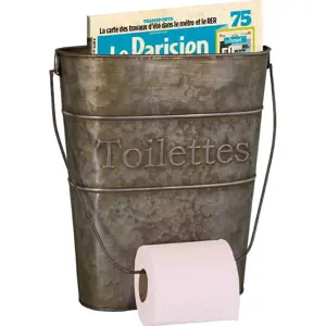 Produkt Šedý kovový držák na toaletní papír – Antic Line