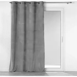 Šedý manšestrový závěs 140x260 cm Casual – douceur d'intérieur