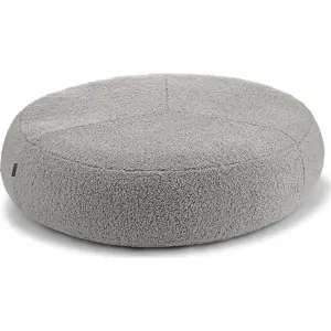 Šedý pelíšek pro psa z materiálu bouclé ø 70 cm Senso Pouffe Pebble S/M – MiaCara