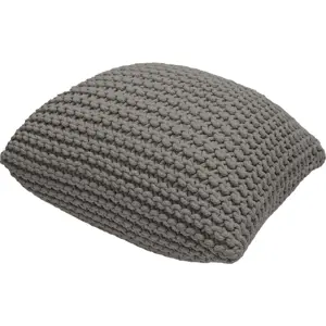 Produkt Šedý polštářový puf Bonami Essentials Knit