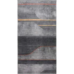 Produkt Šedý pratelný koberec 80x150 cm – Vitaus