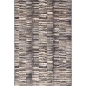 Produkt Šedý vlněný koberec 133x180 cm Grids – Agnella