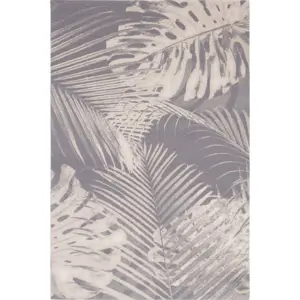 Šedý vlněný koberec 133x180 cm Monstera – Agnella