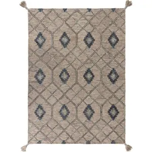 Šedý vlněný koberec Flair Rugs Diego, 160 x 230 cm