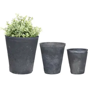 Produkt Set 3 šedých terakotových květináčů Esschert Design