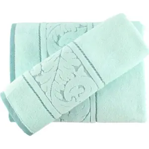 Produkt Set mentolově zeleného bavlněného ručníku a osušky Foutastic