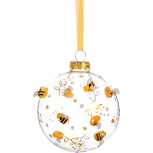 Produkt Skleněná vánoční ozdoba Bees & Flowers – Sass & Belle