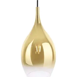 Produkt Skleněné závěsné svítidlo ve zlaté barvě Leitmotiv Drup, ø 20 cm