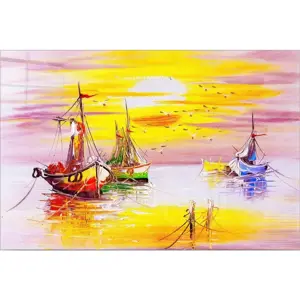 Skleněný obraz 100x70 cm Sunset – Wallity