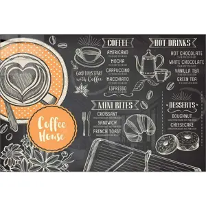 Skleněný obraz 70x50 cm Coffee House – Wallity