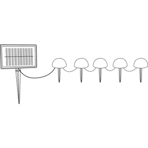 Solární venkovní svítidla v sadě 5 ks ø 15 cm – Garden Pleasure