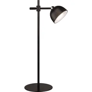 Stmívatelná černá LED stolní lampa s klipem (výška 41 cm) Maxima – Trio