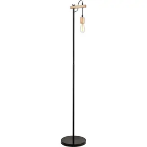 Stojací lampa v přírodní barvě, výška 164 cm Leon – LAMKUR