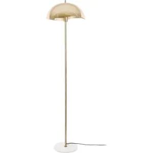 Stojací lampa ve zlaté barvě s kovovým stínidlem (výška 154 cm) Waved – Leitmotiv