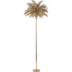 Stojací lampa ve zlaté barvě (výška 160 cm) Palm – Mauro Ferretti