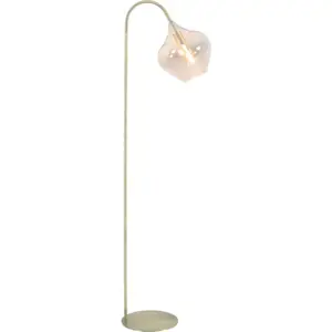 Stojací lampa ve zlaté barvě (výška 160 cm) Rakel – Light & Living