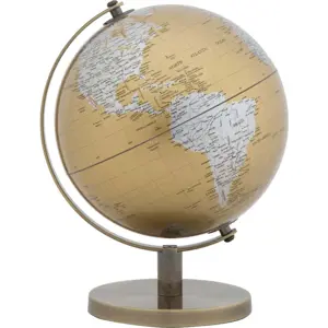 Produkt Stolní dekorace ve zlato-stříbrné barvě Mauro Ferretti Globe, výška 28 cm