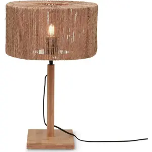 Stolní lampa se stínidlem z juty v přírodní barvě (výška 37 cm) Iguazu – Good&Mojo