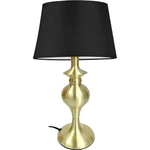 Stolní lampa v černo-zlaté barvě (výška 40 cm) Prima Gold – Candellux Lighting