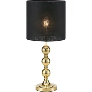 Stolní lampa v černo-zlaté barvě (výška 57 cm) Octo – Markslöjd