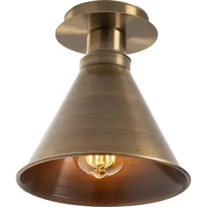 Produkt Stropní svítidlo v bronzové barvě s kovovým stínidlem ø 20 cm Berceste – Opviq lights