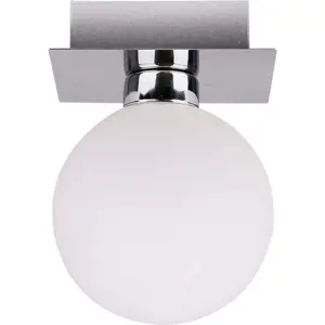 Produkt Stropní svítidlo ve stříbrné barvě se skleněným stínidlem 10x10 cm Oden – Candellux Lighting
