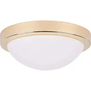 Stropní svítidlo ve zlaté barvě se skleněným stínidlem ø 28 cm Roda – Candellux Lighting