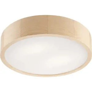 Produkt Světle hnědé stropní svítidlo se skleněným stínidlem ø 37 cm Eveline – LAMKUR