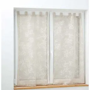 Světle hnědé voálové záclony v sadě 2 ks 60x120 cm Karla – douceur d'intérieur