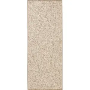 Světle hnědý běhoun 80x200 cm Wolly – BT Carpet