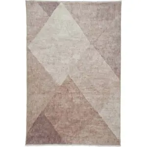 Světle hnědý pratelný běhoun s příměsí bavlny 60x170 cm Whisper – Think Rugs