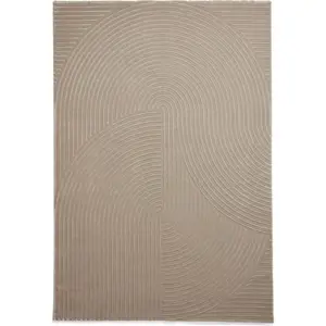 Světle hnědý pratelný koberec z recyklovaných vláken 120x170 cm Flores – Think Rugs