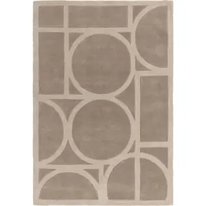 Světle hnědý vlněný koberec 160x230 cm Metro Taupe – Asiatic Carpets