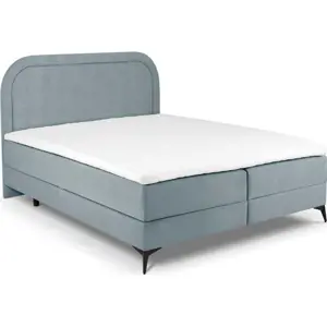 Produkt Světle modrá boxspring postel s úložným prostorem 180x200 cm Eclipse – Cosmopolitan Design