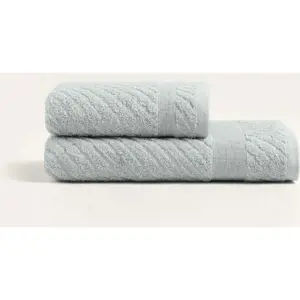 Produkt Světle modré bavlněné ručníky a osušky v sadě 2 ks - Foutastic
