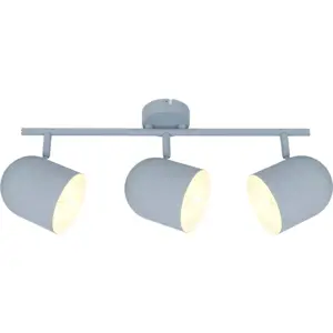 Produkt Světle modré stropní svítidlo s kovovým stínidlem 55x10 cm Azuro – Candellux Lighting