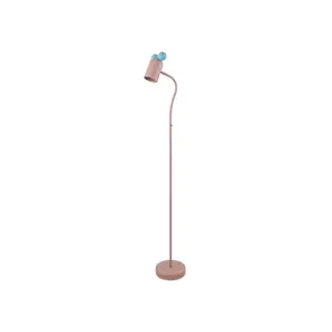 Světle modro-růžová stojací lampa s kovovým stínidlem (výška 133,5 cm) Mouse – GTV