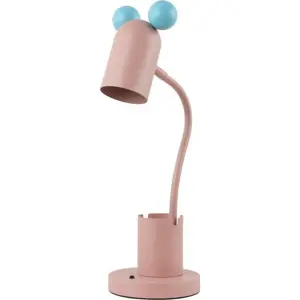 Světle modro-růžová stolní lampa s kovovým stínidlem (výška 50 cm) Mouse – GTV