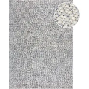 Světle modrý ručně tkaný koberec s příměsí vlny 80x150 cm Minerals – Flair Rugs