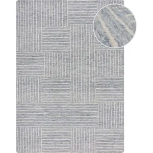 Světle modrý ručně tkaný vlněný koberec 120x170 cm Memphis Wool – Flair Rugs