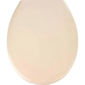 Světle růžové WC sedátko se snadným zavíráním Wenko Premium Ottana, 44,5 x 37,5 cm