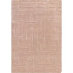 Světle růžový vlněný koberec 120x170 cm Maze – Asiatic Carpets