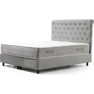 Produkt Světle šedá boxspring postel s úložným prostorem 160x200 cm Sonata – Kalune Design