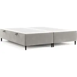 Produkt Světle šedá čalouněná dvoulůžková postel s úložným prostorem 180x200 cm Tate – Maison de Rêve
